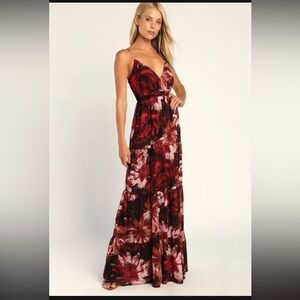 Lulus floral maxi dress
